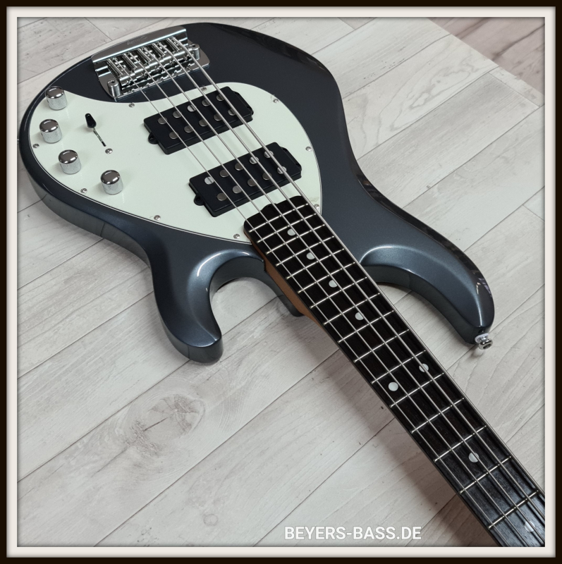 Sterling by Music Man StingRay Ray35 HH, Charcoal Frost